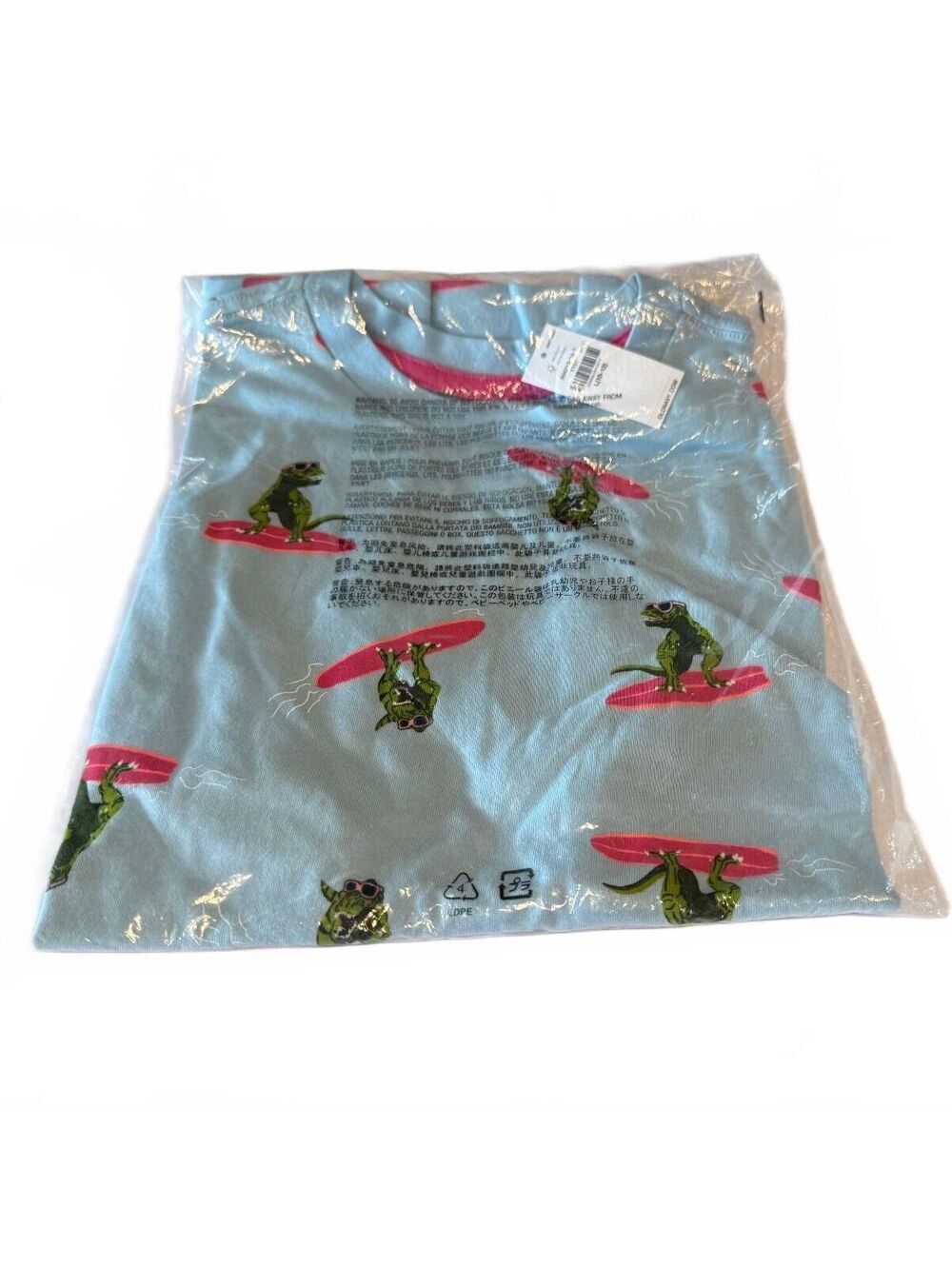 Old Navy Boy's Surfing Dino T-Shirt | New With Tags | Size L 10/12